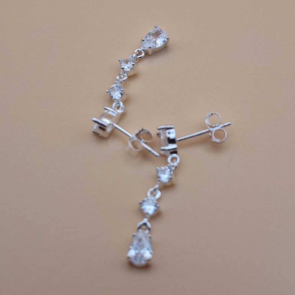 Elegant Silver Drop Earrings